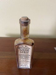 Vintage O.k. Mentholated Cough Syrup Original Label Intact