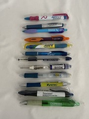 LOT OF DRUG PHARMA REP INK PEN Mixed Zyrtec Ambiencr Astelin