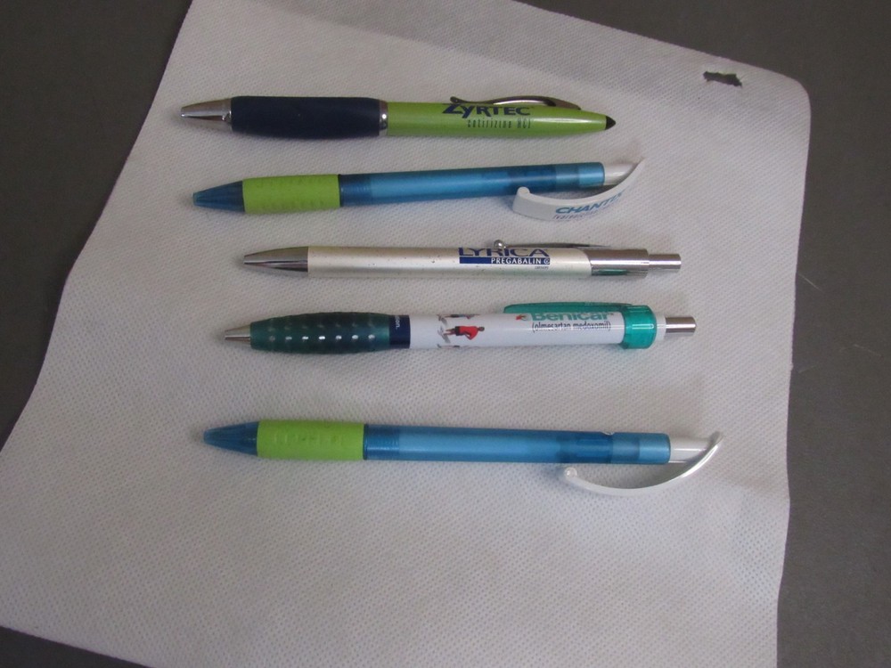 Lot of 5 Drug Rep Pharmaceutical Promo Advertising Pens