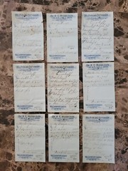 File box & 101 antique prescriptions (1913) – Codeine, Anodyne, Poisons