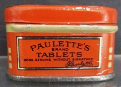 Original Vintage Paulette’s Tablets Medicine Tin