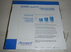 NEW Quinapril Accupril HCL Medication Pfizer Pharmaceutical Advertising Clock