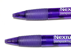 Pharmaceutical Drug Rep Vintage Ink Pens Nexium Collectible Translucent Purple