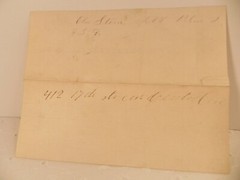Antique 1879 receipt note paper Chicago IL Dr. E. Schottenfels ephemera