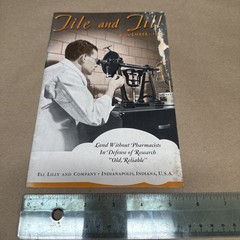 Tile And Till Magazine Eli Lilly And Company November 1936 Indianapolis Indiana
