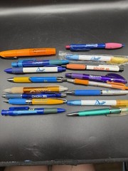 Lot of 16 Drug Rep Pharmaceutical Pens Pharma, Medical Advertising Ballpoint