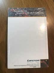 Lipitor Note Pad Pharma Advertising Rep Logo New Sealed