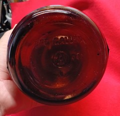 Vintage 1950s One Gallon Amber Apothecary Bottle Sharpe & Dohme
