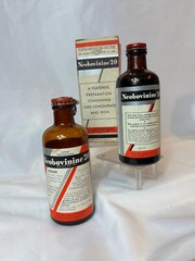 Vtg Neobovinine 20 Liver Concentrate Preparation Bottles With a Box