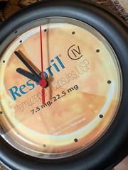 Vntg Restoril Drug CIV Temazepam Brand Promo Battery operated Wall Clock 80s