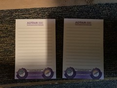 Lot Of 2 Vintage Advair Sticky Note Pads Drug Rep Swag Pharmaceutical Advair