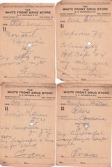 (26) Physician’s Prescriptions Early 1900’s Hand Written White Front Drug Store
