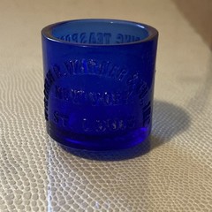 William R. Warner & Co. Inc. Heaping Teaspoon Cobalt Blue Glass