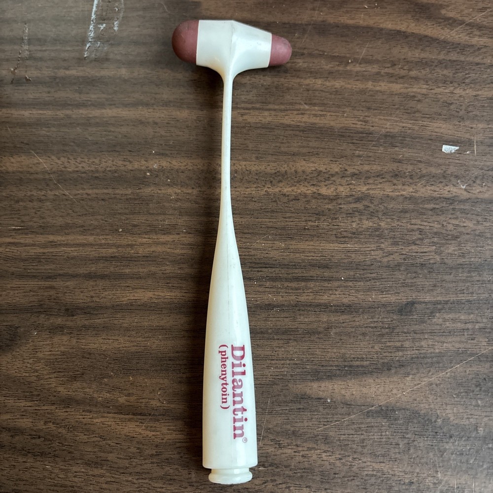 Vintage Parke-Davis Dilantin Pharmaceutical Promotional Reflex Hammer
