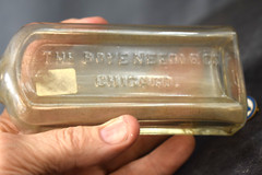 Vintage Medicine Bottle, Glass, Boye Needle Co. Chicago. 3 oz. 6 1/4″ Tall