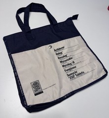 Pharmacy Rep Squibb Derm Vintage Tote Bag Promo Pharma Advertising CLEAN