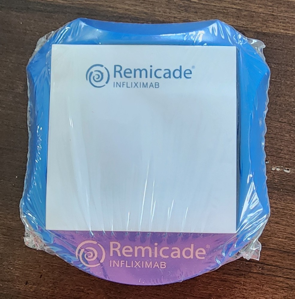 Vintage Remicade Note Pad Holder & Paper
