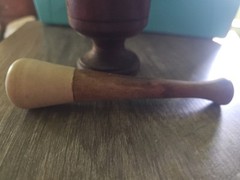Vintage Wooden Apothecary Mortar & Pestle set