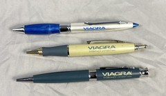 Viagra Pharmaceutical Drug Rep Pens Lot Of 3
