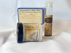 Drug Store Lot Livicks’s Vapor Ointment Penicillin Potassium & Empty Pill Box