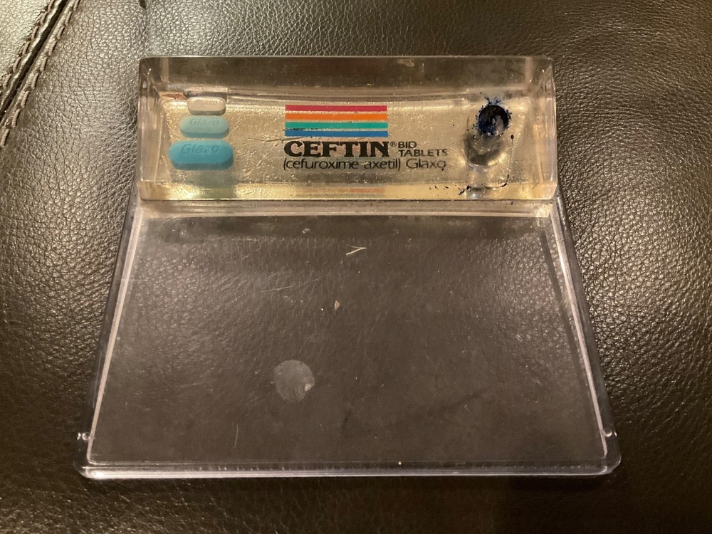 RARE GLAXOSMITHKLINE GSK GLAXO DRUG REP CEFTIN INK WELL PHARMA REP GIVEAWAY