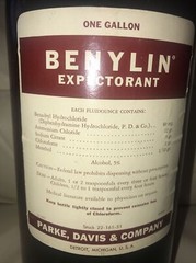 Benylin Expectorant 14” Bottle, One gallon Vintage Parke-Davis Empty