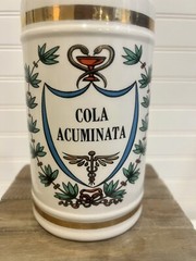 Vintage “Cola Acuminata” Apothecary Pharmacy Jar 1950s Rx Rexall Type Drug Store