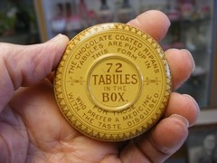 Vtg Medical Remedy Pharmacy Quack Cure – Chocolate Coated Ripans Tabules Tin