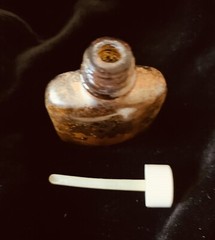 Lot Of 5 Imperfect Clear & Brown Apothecary Glass Bottle Pharmacy Meds 2.5-4.5”
