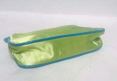 Pharmaceutical Collectible Loestrin 24 Fe Drug Rep Satin Lime Pouch with Zipper