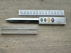 VINTAGE AYERST PREMARIN ADVERTISING SALESMAN LETTER OPENER PHARMACEUTICALS SALES