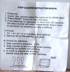 MIB Small NEW Advertising STEP COUNTER w. Instr UNIVERSAL HEALTH CARE 1.25″x1.75