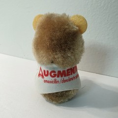 Vtg Augmentin Brown Teddy Bear Pharmaceutical Advertising Specialty Promo