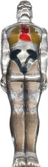 DIURIL VINTAGE MEDICAL ADVERTISING ANATOMY FIGURINE VISIBLE MALE MERCK & CO
