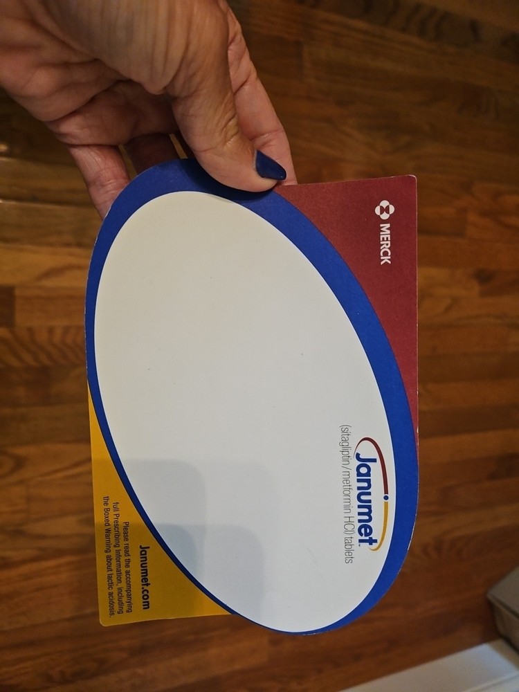 Janumet Pharmaceutical Promo Sticky Note Pad 4×6