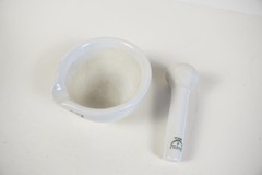 Antique Haldenwanger Small Porcelain 2.5″ Mortar and Pestle Berlin Apothecary