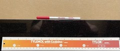 Tylenol with Codeine Tylox 14” Thick Plastic Ruler w/Pen