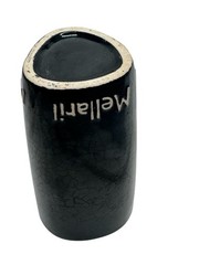 VTG Mellaril Cup Pen Holder Psychiatric Drug Pharmaceutical Black Pottery Desk