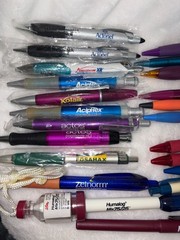 Lot of Drug Rep Items Metal & Plastic Pens & Pen Light *Non Working**READ Desc