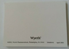 EFFEXOR XR (3″ X 4″) Pharmaceutical DRUG REP POST-IT NOTE PAD