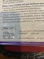 BIOGEN 2012 AVONEX INSTRUCTIONS FOR THE NEW PATIENT BINDER KIT WITH INFO PAPERS