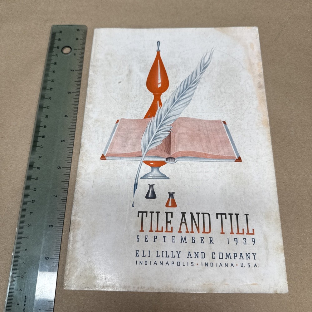 Tile And Till Magazine Eli Lilly And Company September 1939 Indianapolis Indiana