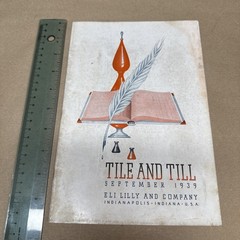 Tile And Till Magazine Eli Lilly And Company September 1939 Indianapolis Indiana