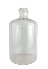 17” Tall Vintage Pyrex Clear Glass Science Labware Bottle Hand Blown