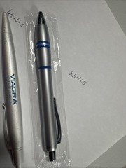Lot of 3 VIAGRA Pharmaceutical Drug Rep Promotional Pens Metal & Plastic