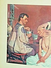 Vintage Double Sided Lithograph Medical Prints By Robert Thom „Damian And Cosmas