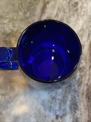 RARE Cobalt Blue Mug Seroquel Pharmaceutical Sales Rep Promotional Heavy Acrylic