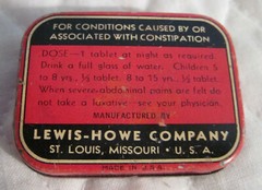 Vintage Tin „Natures Remedy Laxative Tablets“ – Empty Tin