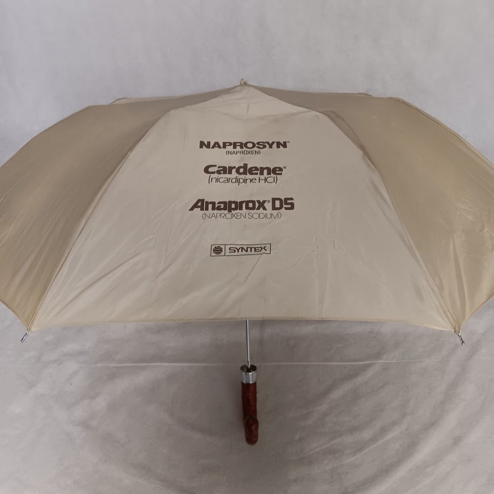Pharmaceutical Drug Rep Advertising Umbrella Naprosyn Cardene Anaprox DS Syntex