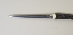 Vintage VERGO For Warts Letter Opener Pharmaceutical Drug Advertising